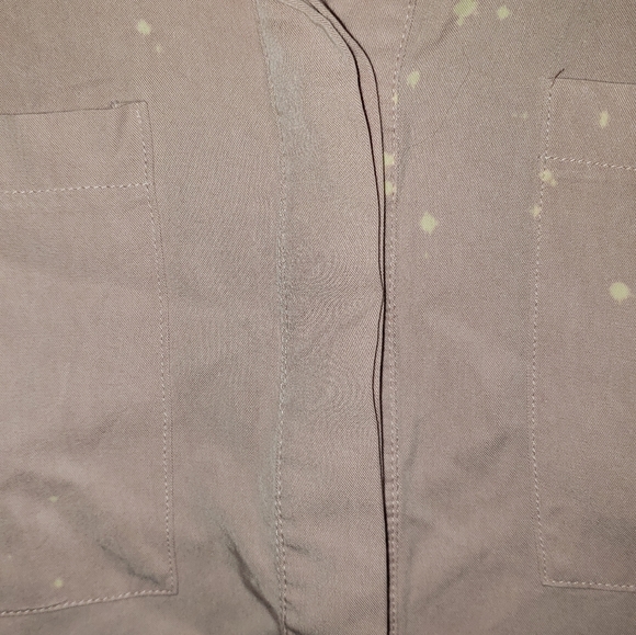 White Birch Button Down Hi/Low Blush Pink Top w/ Bleach Spots 1xl - Picture 4 of 10